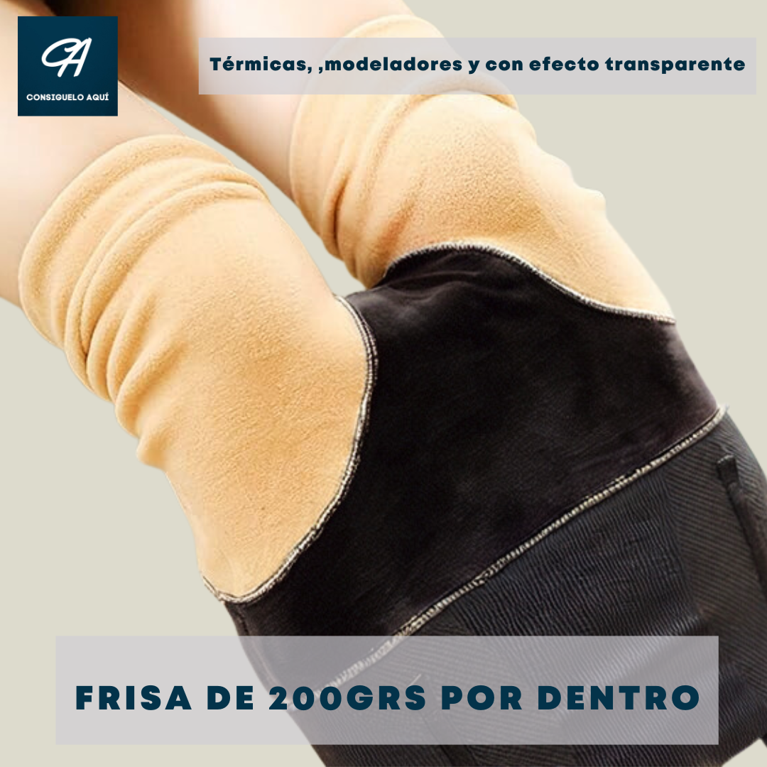 Medias Mágicas térmicas tipo transparentes Modeladoras Cintura Alta Leggings