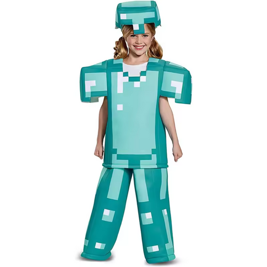 Minecraft Disfraz Niños Niñas Haloween Dia del Niño