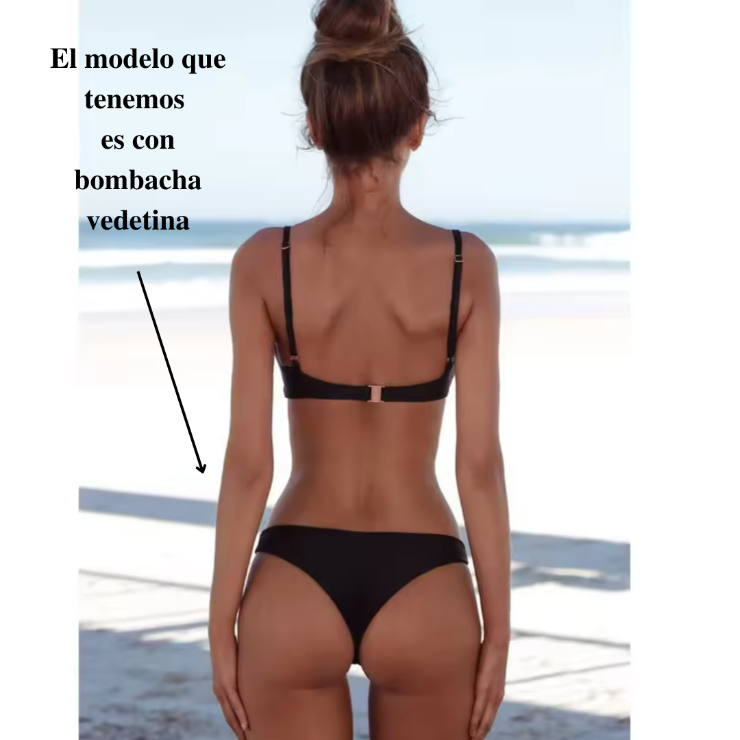 Bikini Traje de Baño Mujer Simple Comodín Todos los usos