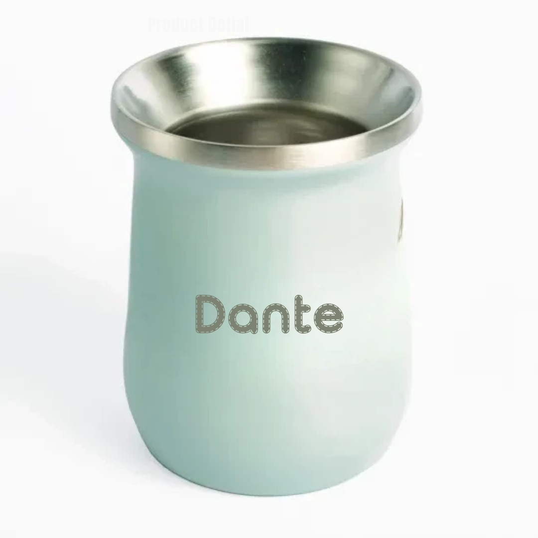 Mate de Acero Inoxidable Personalizado Grabado