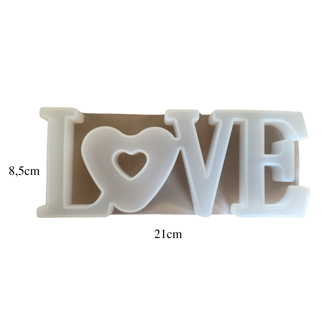 Molde Silicona Love 210x80mm