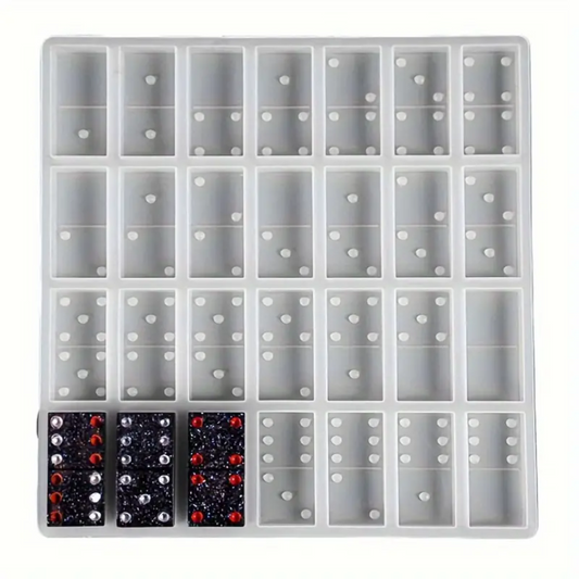Molde Silicona para resina Dominó 195x210mm dj 749