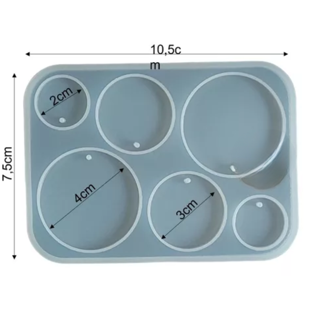 Molde Silicona para Caravanas Aros Dijes Llavero Bijou DJ 270