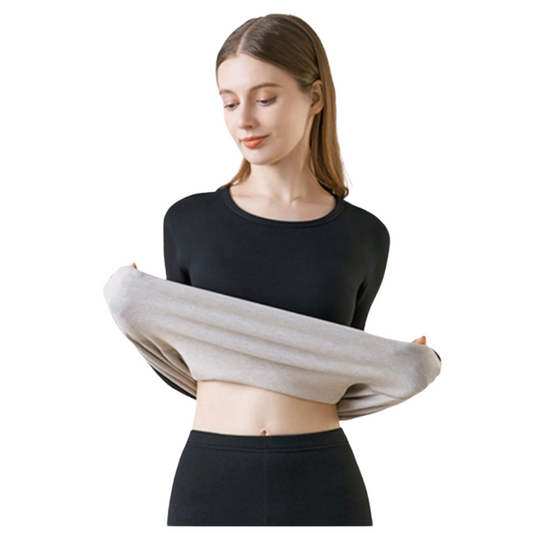 Camiseta Remera Térmica Set Ropa Interior afelpado Mujer hasta 4XL