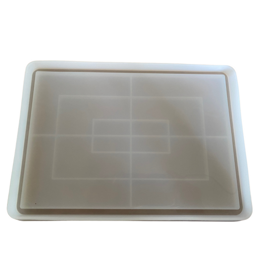 Molde de Silicona de Bandeja Rectangular Varios tamaños Resina Cemento