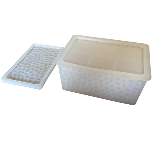 Molde de Silicona para Caja Labrada de Resina