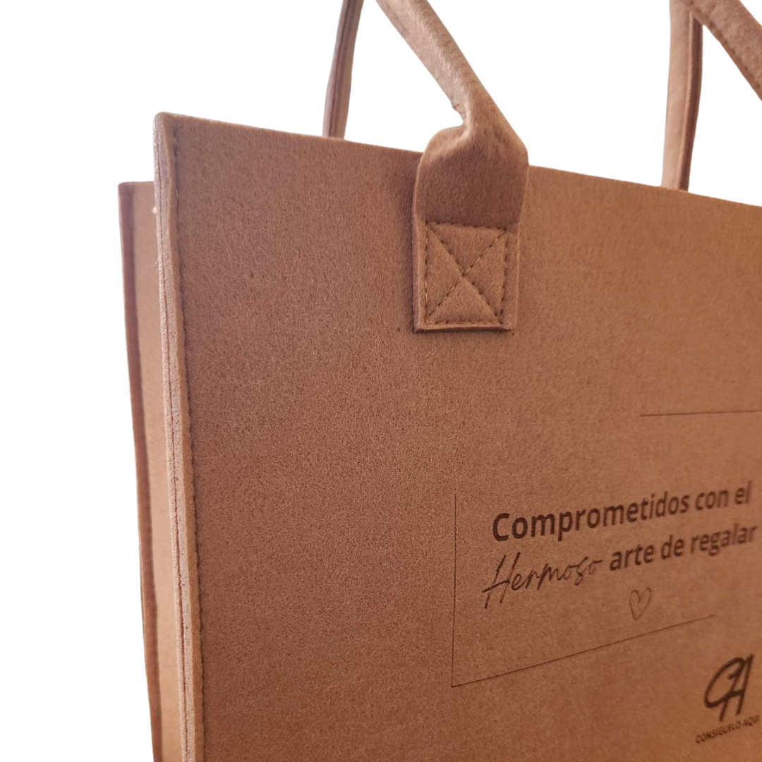 Cartera Tote Bag Matera Fieltro Todos los Usos