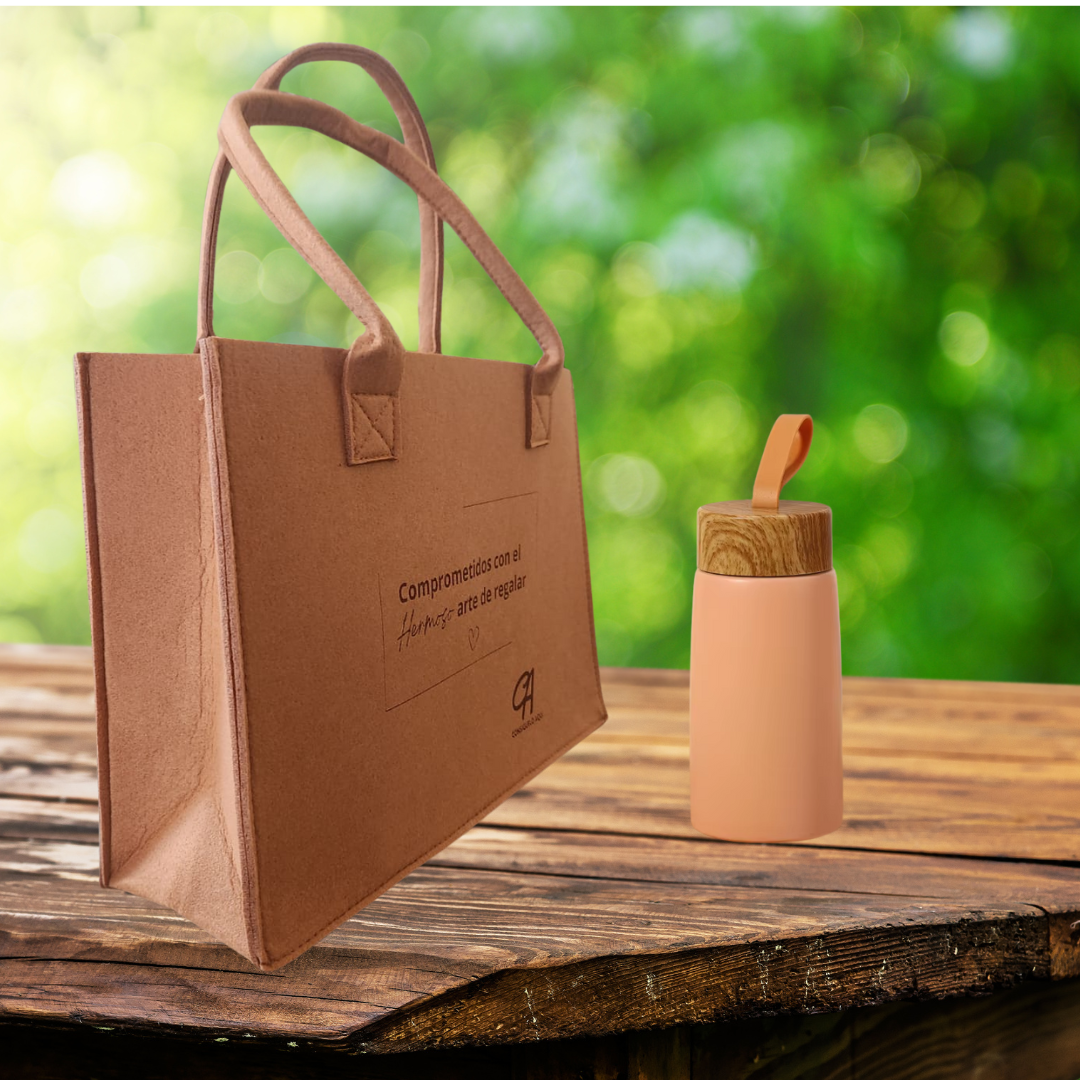 Cartera Tote Bag Matera Fieltro Todos los Usos