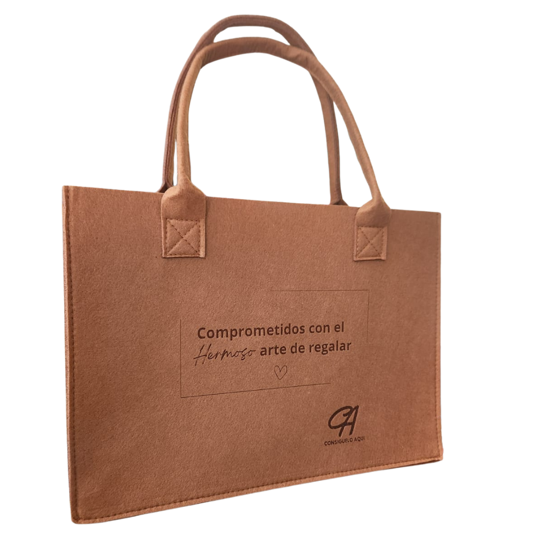 Cartera Tote Bag Matera Fieltro Todos los Usos