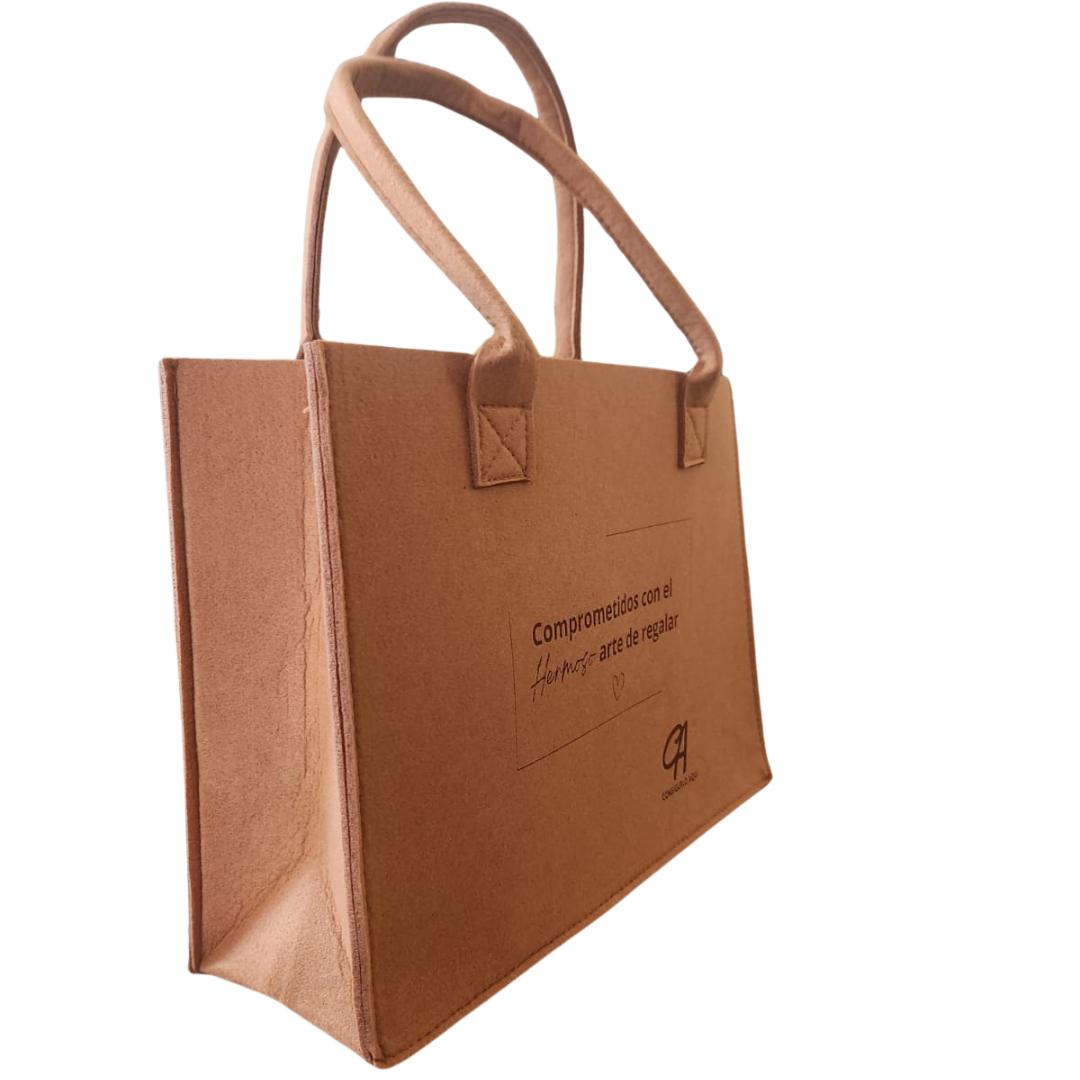 Cartera Tote Bag Matera Fieltro Todos los Usos