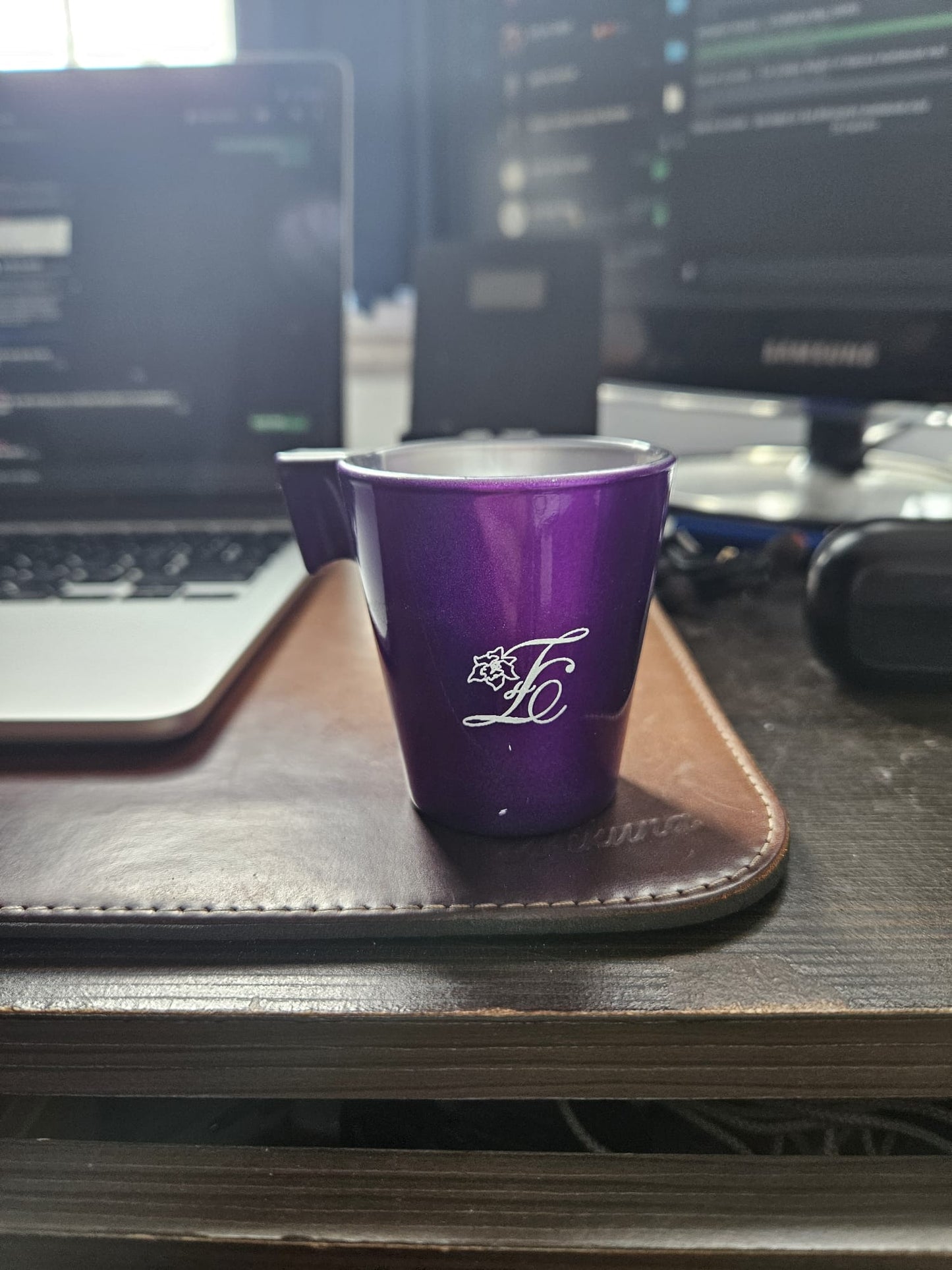Taza Café 80ml Personalizada Luminarc Vidrio Metalizado