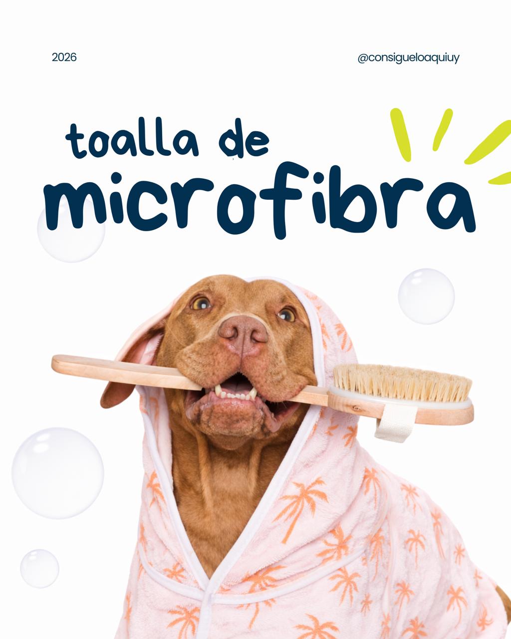 Toalla para Perros Microfibra Lavable Varios Tamaños