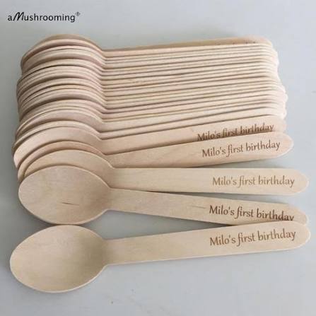 Cuchara Descartable Personalizada 11cm