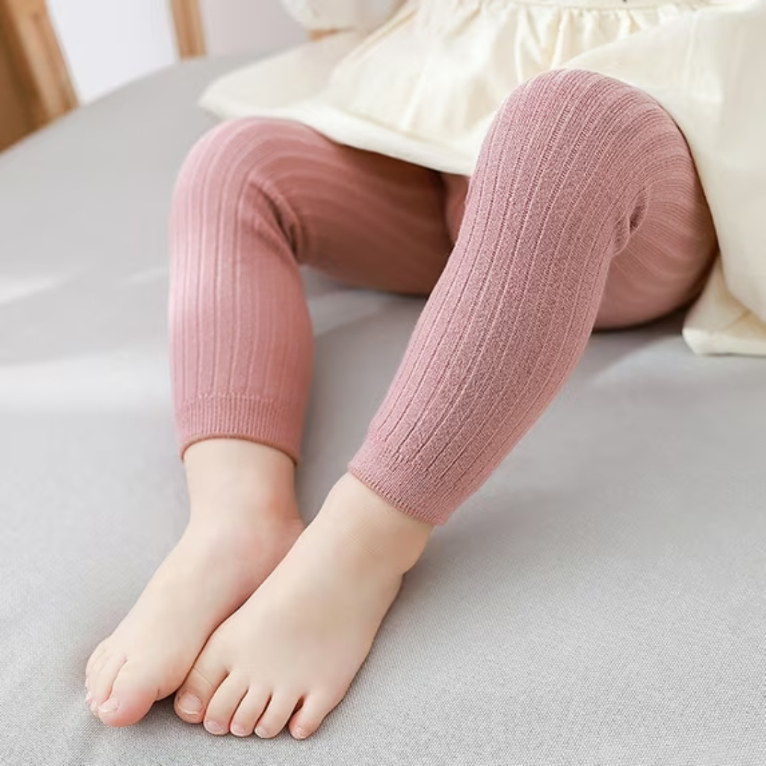 Medias Largas de Algodón sin Pie para Bebes y Niñas