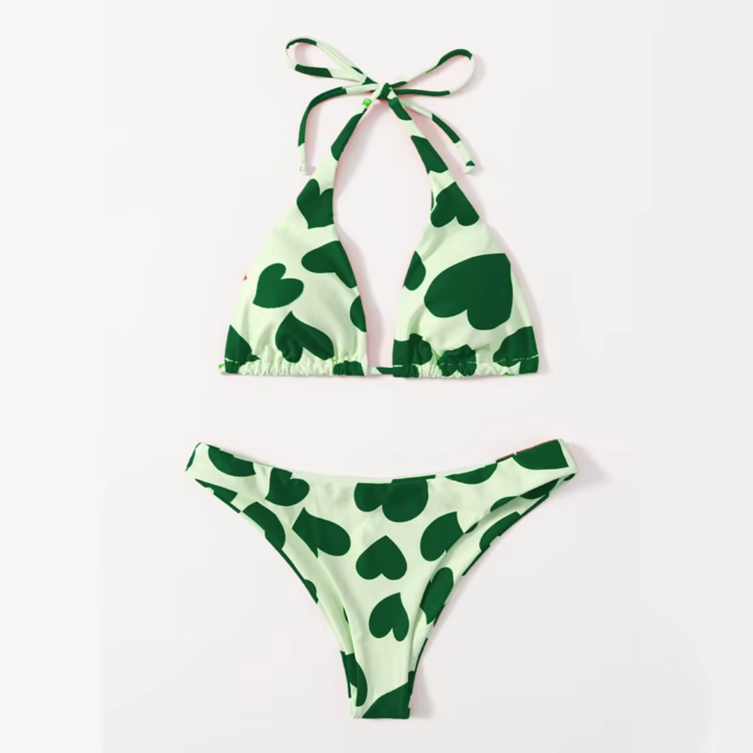 Bikini Traje de Baño Malla Mujer Dama Corazones