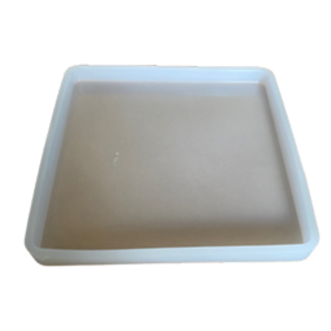 Molde Silicona Base Cuadradado Rectángulo Resina