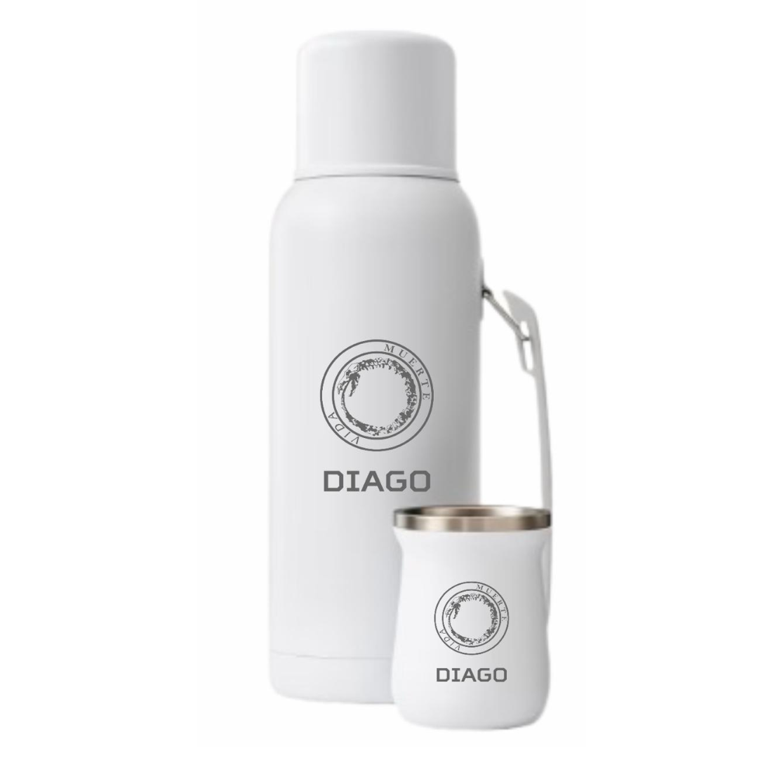 Termo + Mate Grabados a Juego Personalzado Nombre o Logo