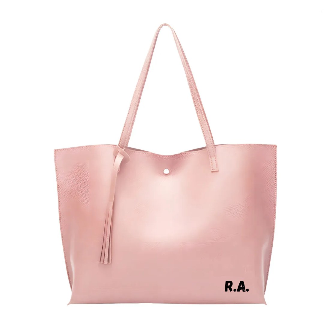 Cartera Dama Mujer Bolso Tote Bag Personalizada Iniciales Logo Nombre