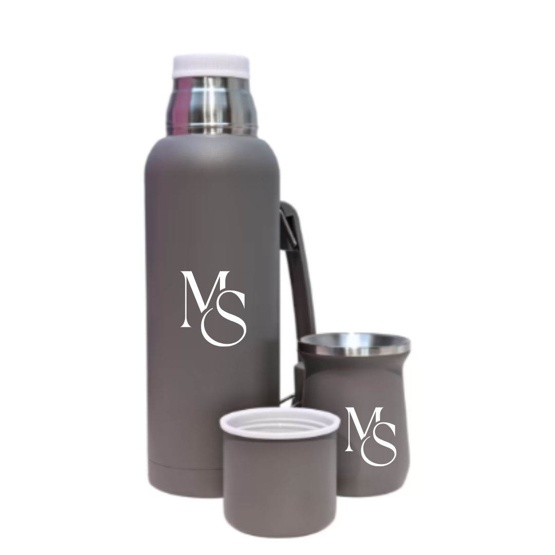 Termo + Mate Grabados a Juego Personalzado Nombre o Logo