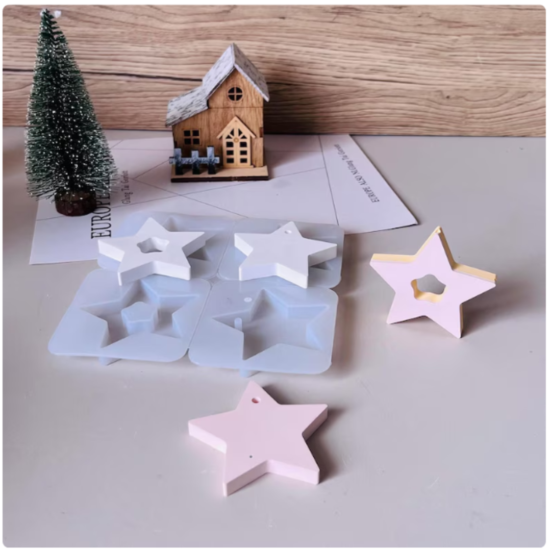 Molde Silicona de Estrella Navidad