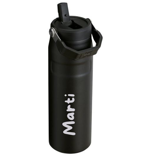 Botella de Agua Acero Inoxidable con sorbito con nombre o logo