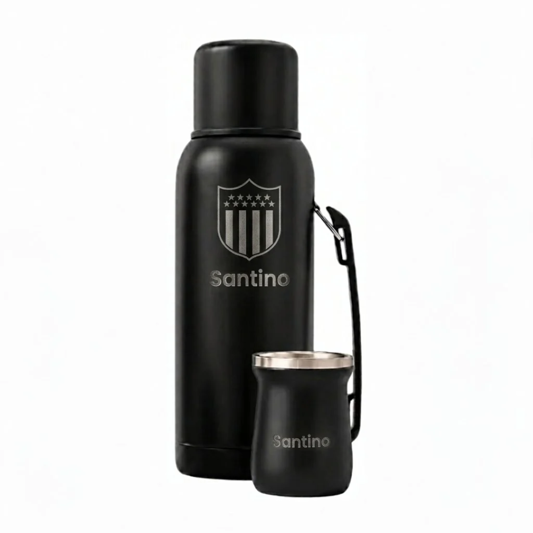 Termo + Mate Grabados a Juego Personalzado Nombre o Logo
