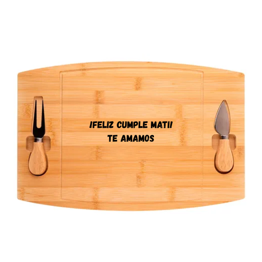 Tabla de Picada con Accesorios Bamboo