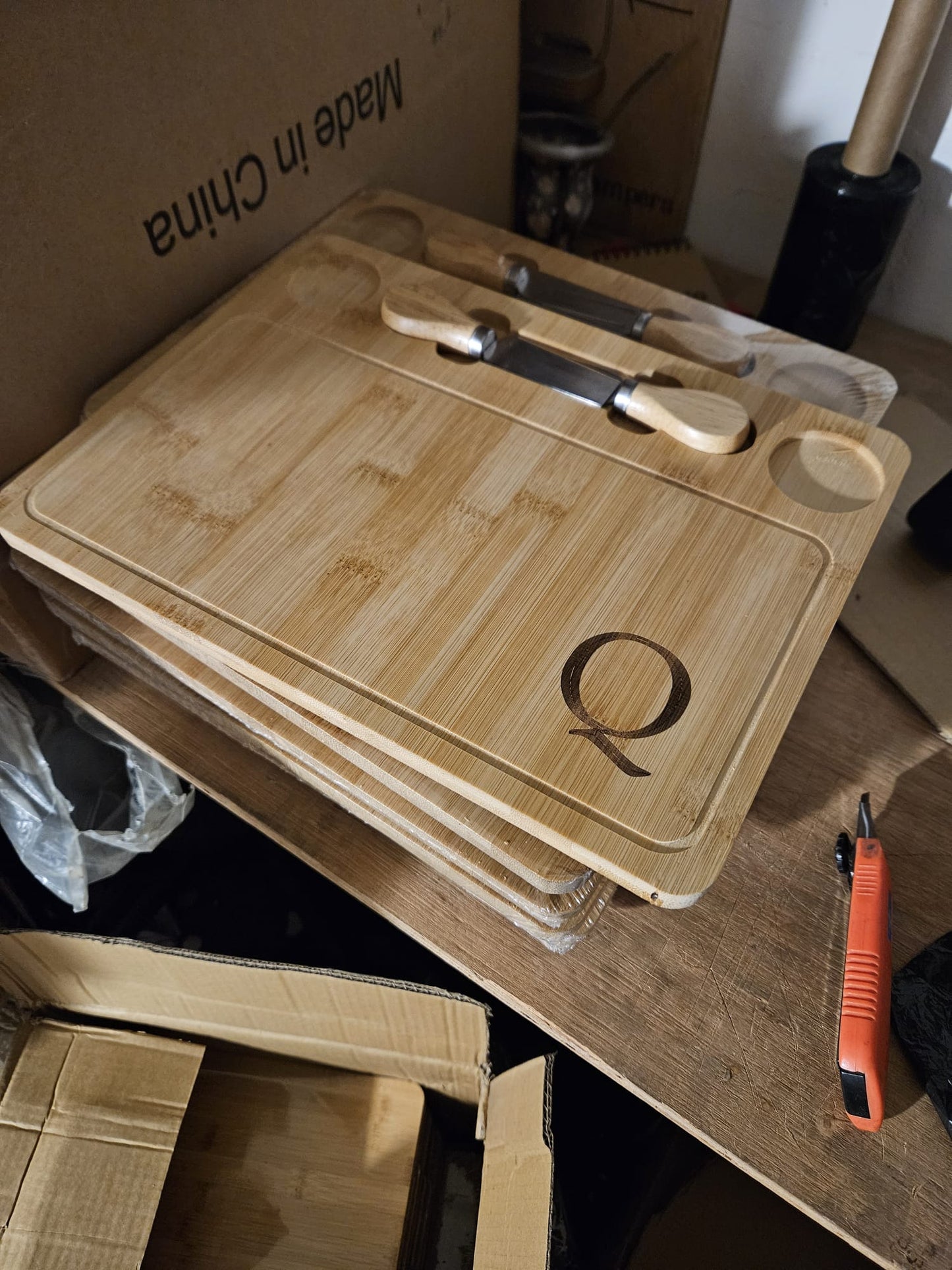 Tabla de Picada con Accesorios Bamboo